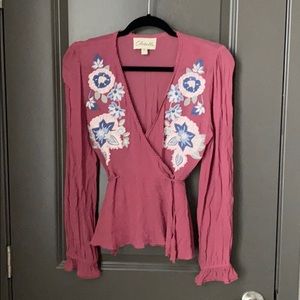 Cleobella wrap long sleeves top